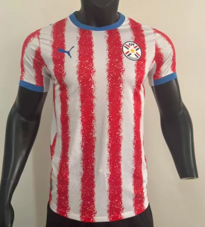 2026 Paraguay Home Player Versio Soccer Jersey